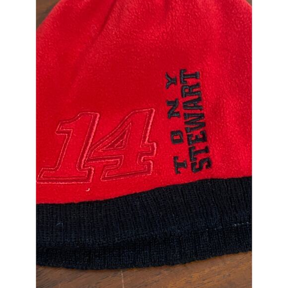 Vintage NASCAR Tony Stewart #14 Chase Authentic Black Reversible Beanie Hat - Picture 7 of 7